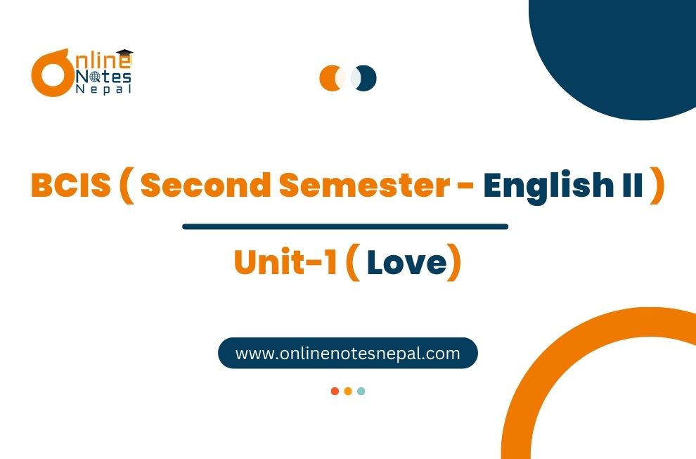 Unit 1: Love - English - II | Second Semester Photo